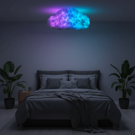 Cloud Ceiling Lamp with Remote, RGB Color Changing LED