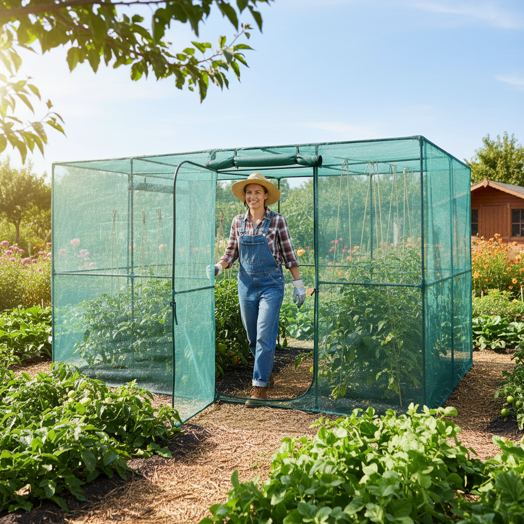 Crop Cage Plant Protection Tent, 9.5 x 6.36 x 6.36 ft