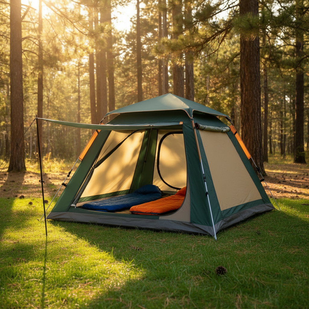 Instant Pop-up Camping Tent, 2 to 4 Person, Oxford