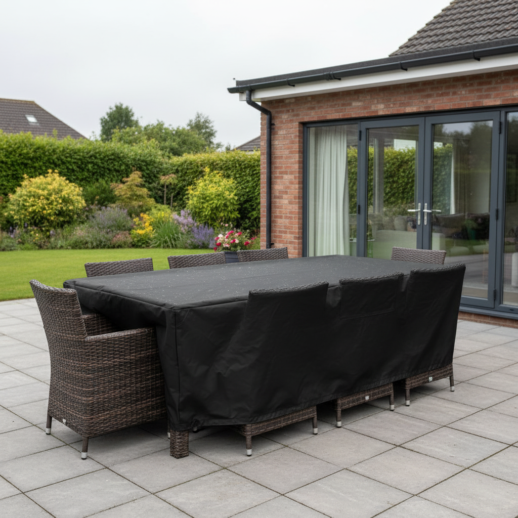 Rectangular Patio Table and Chair Cover, 600D Waterproof