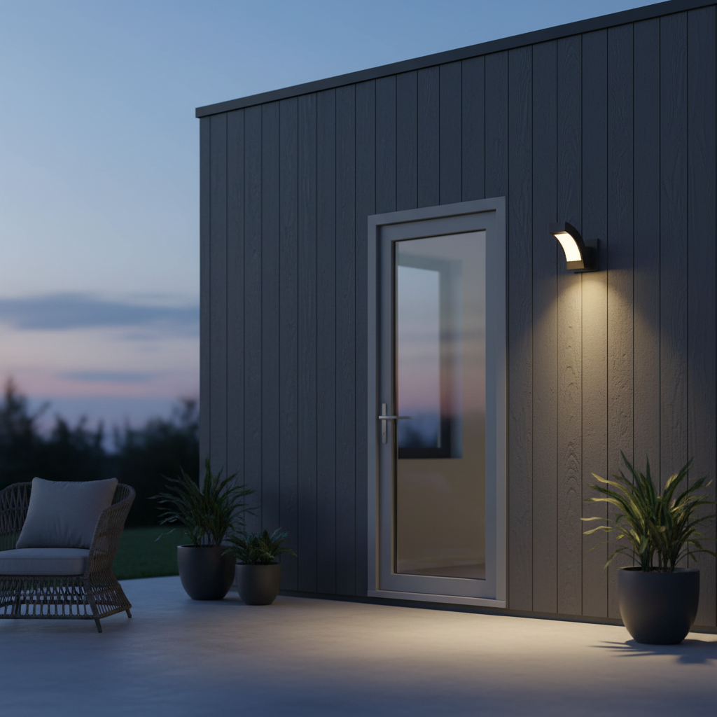 Aluminum Outdoor LED Wall Sconce, IP54, Modern Patio Light
