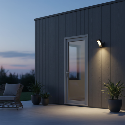 Aluminum Outdoor LED Wall Sconce, IP54, Modern Patio Light