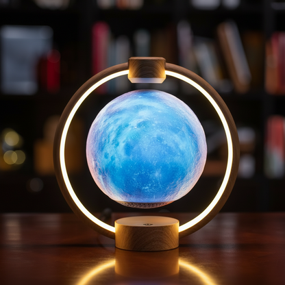 Levitating Moon Lamp with Bluetooth Speaker