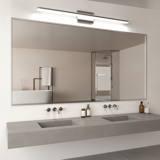 39 in 24 W Chrome LED Bathroom Vanity Light, 6000K