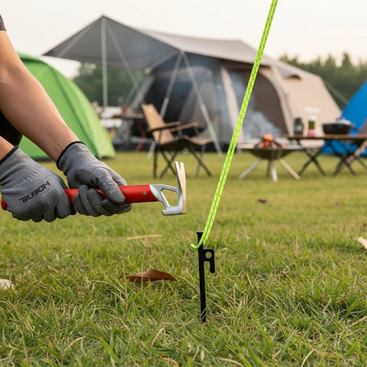 30 cm Steel Camping Tent Stake, Black