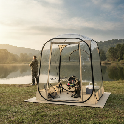 50 in Pop-Up Clear Bubble Tent for One Person