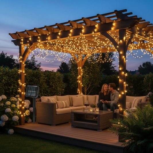Solar Fairy String Lights, 39 ft, 100 LED, Style B