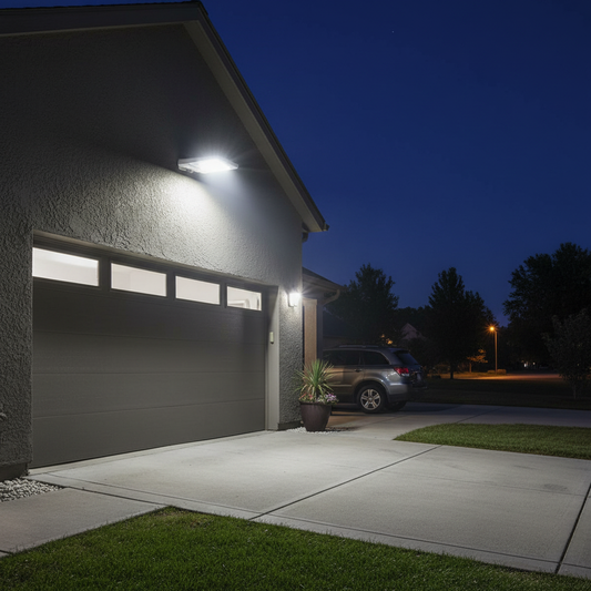 Solar Wall Light, 60 LED Motion Sensor, Remote, White