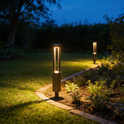 Outdoor Lawn Lamp for Garden Paths, Iron, IP65, 15.7 or 23.6 in