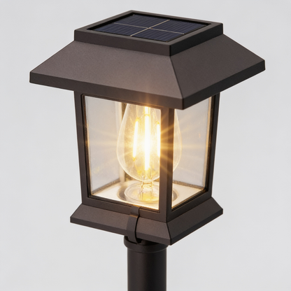 Solar Tungsten Filament Garden Light, Outdoor Landscape Lamp