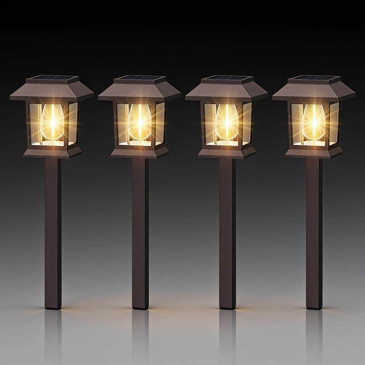 Solar Tungsten Filament Garden Light, Outdoor Landscape Lamp