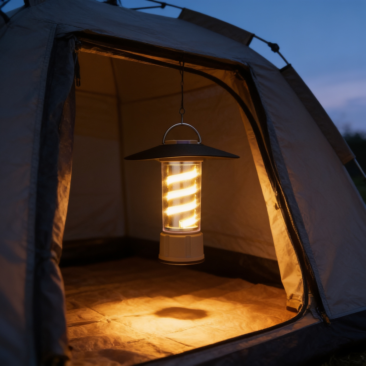 USB Rechargeable Camping Lantern, 3 W LED Tent Light
