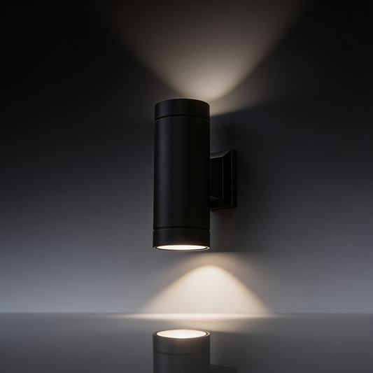 Outdoor Up Down Wall Light, Double Head Aluminum Sconce, IP54
