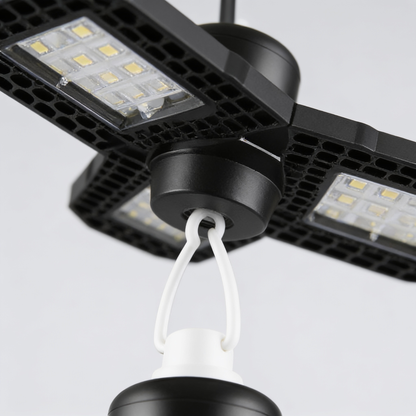 Solar Pendant Light with Sensor, Outdoor Hanging Light, 1 or 2 Heads