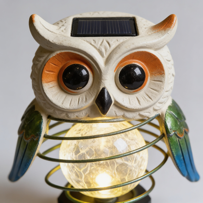 Solar Owl Garden Stake Light, LED Pathway Lamp, 17.7 in