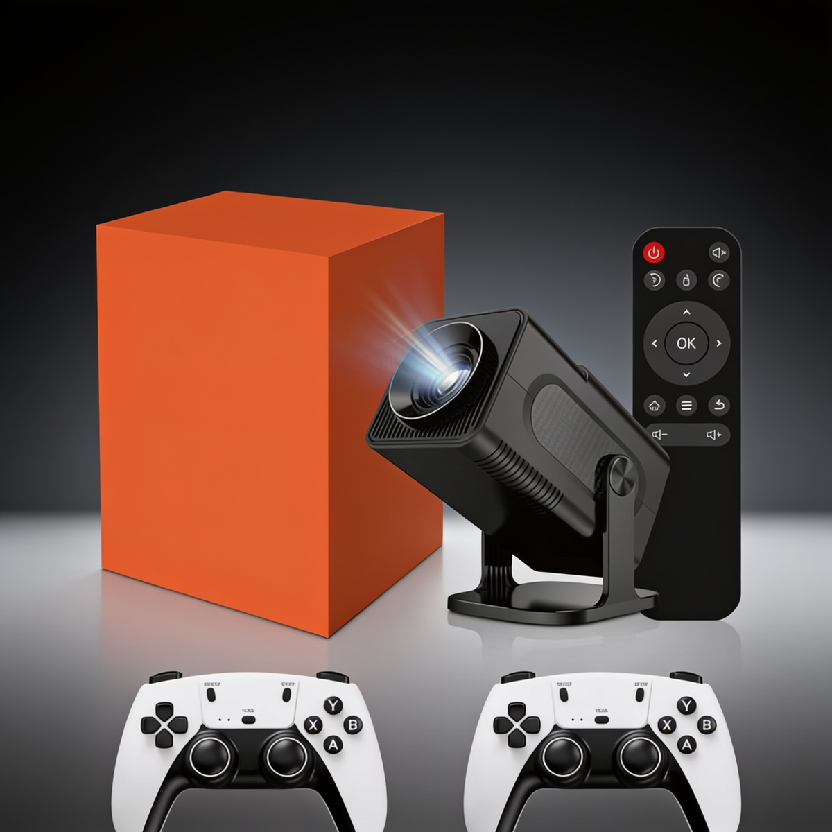 Portable Home Projector, 720p HD, Wireless Screen Mirroring