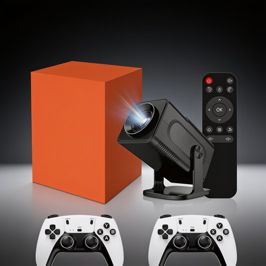 Portable Home Projector, 720p HD, Wireless Screen Mirroring