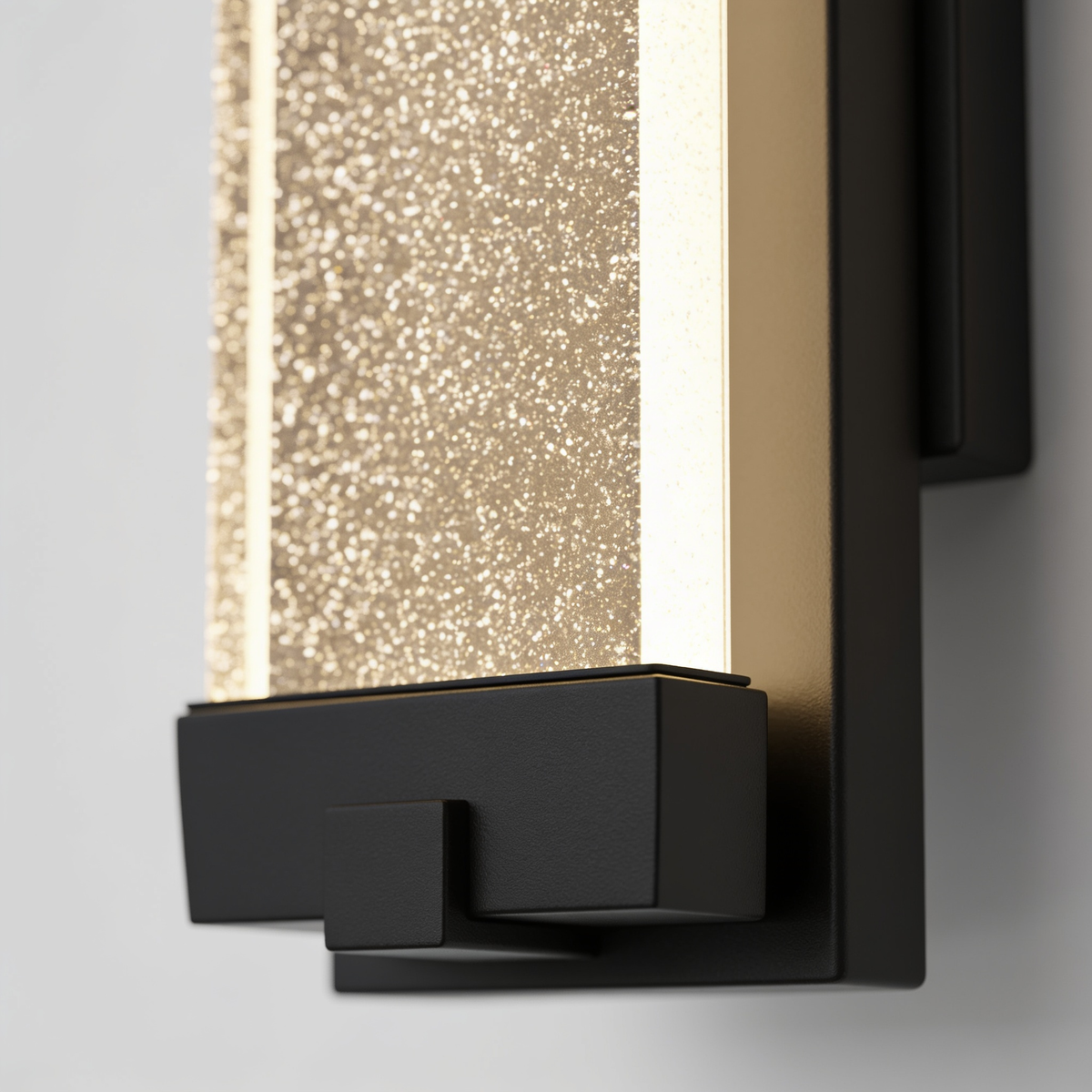 19 in Outdoor LED Wall Sconce, 3000K, Black