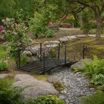 Garden Bridge and Arbor Arch Set