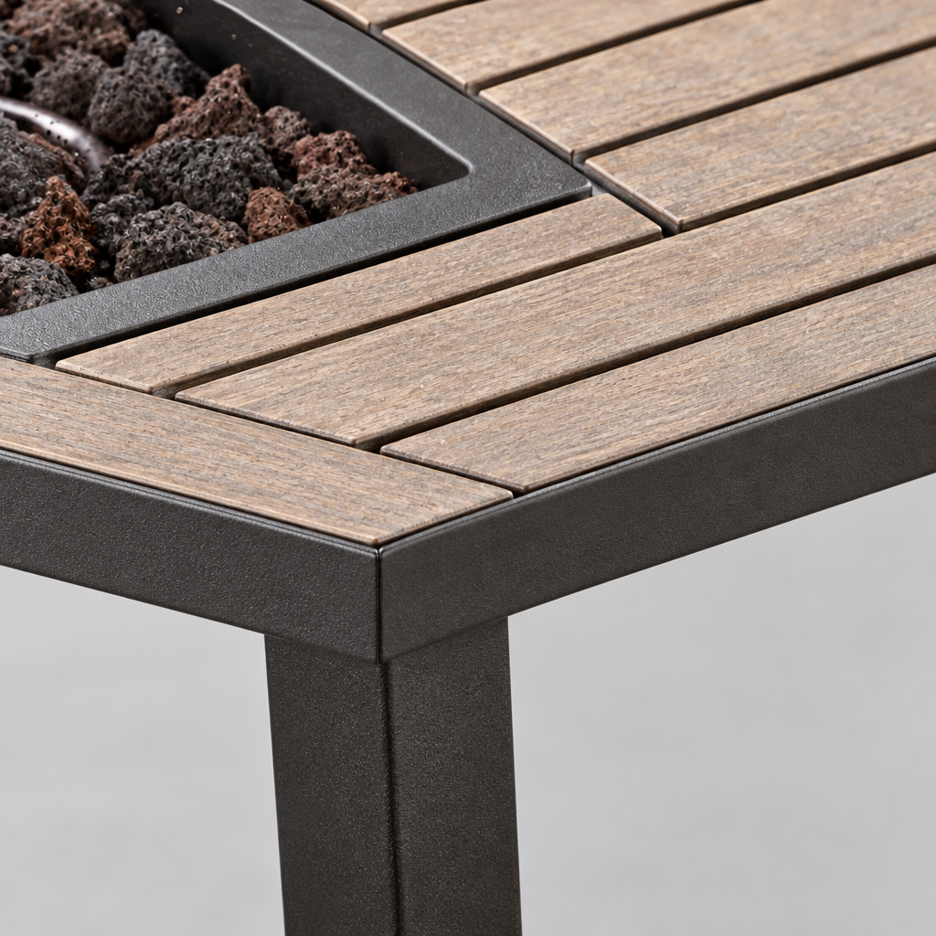 34 in Fire Pit with Grill, Steel Wood Burning, Black