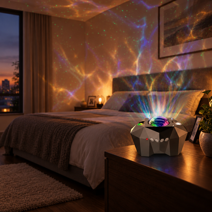 Ocean Wave and Star Projector Lamp, Bluetooth, USB