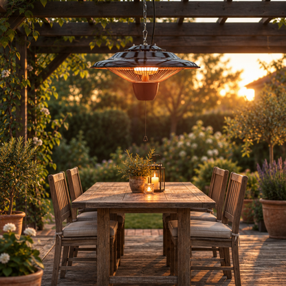1500 W Hanging Infrared Patio Heater with Pull Cord