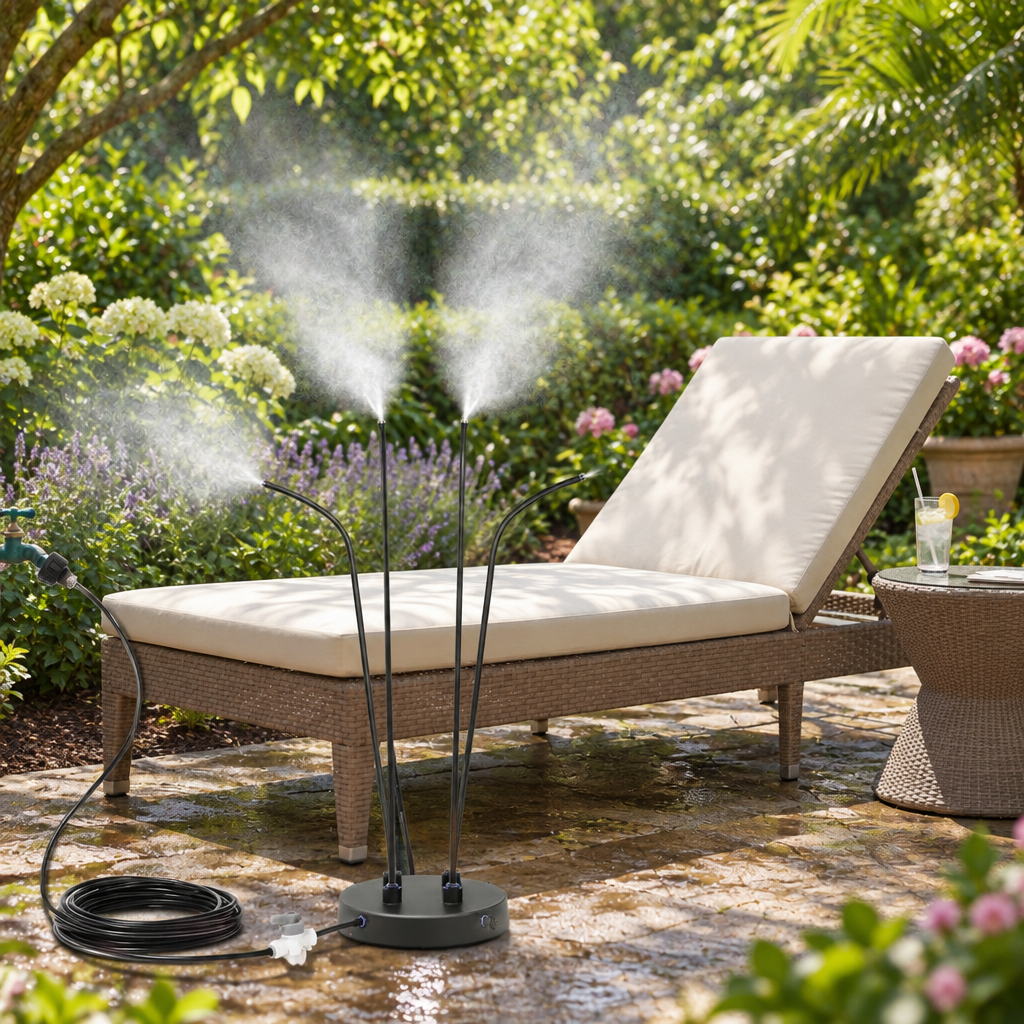 Outdoor Standing Misting Cooling System, 17.7 in Ring