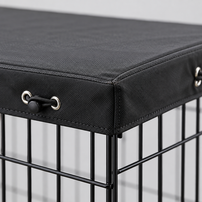 8 Panel Metal Dog Playpen with Top Cover, 24 in High
