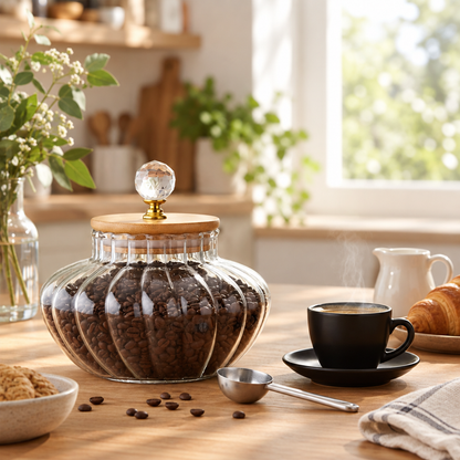 High Borosilicate Glass Storage Jar with Sealed Lid