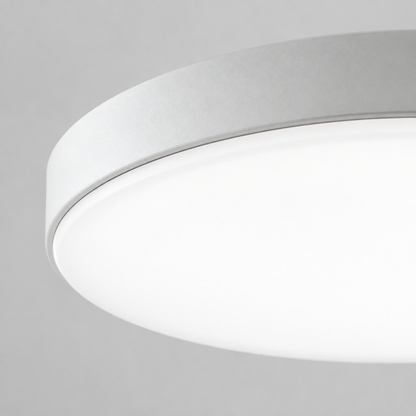 White Ultra Thin LED Flush Mount Ceiling Light, 6500K