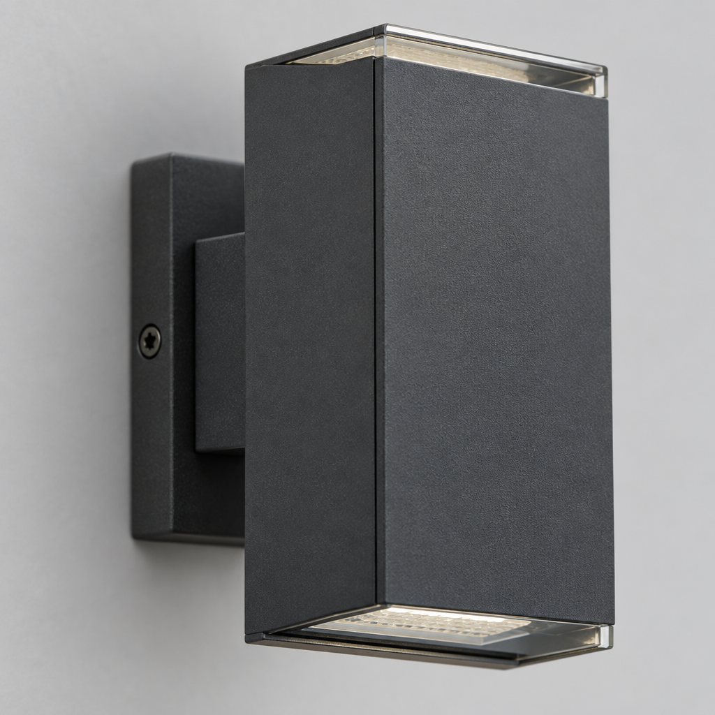 Square Outdoor Wall Sconce, 4 Pack, Up and Down Porch Light