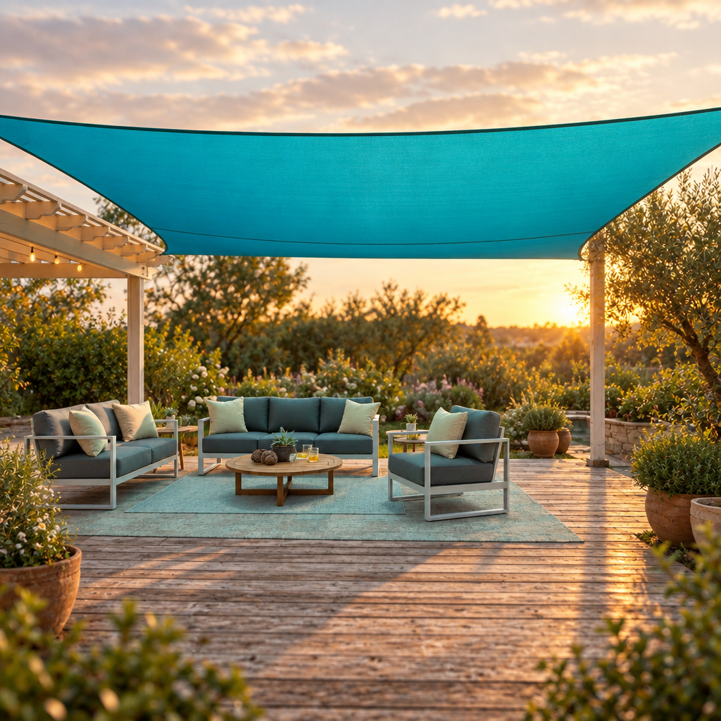 13.12 ft Outdoor Shade Sail for Patios and Yards