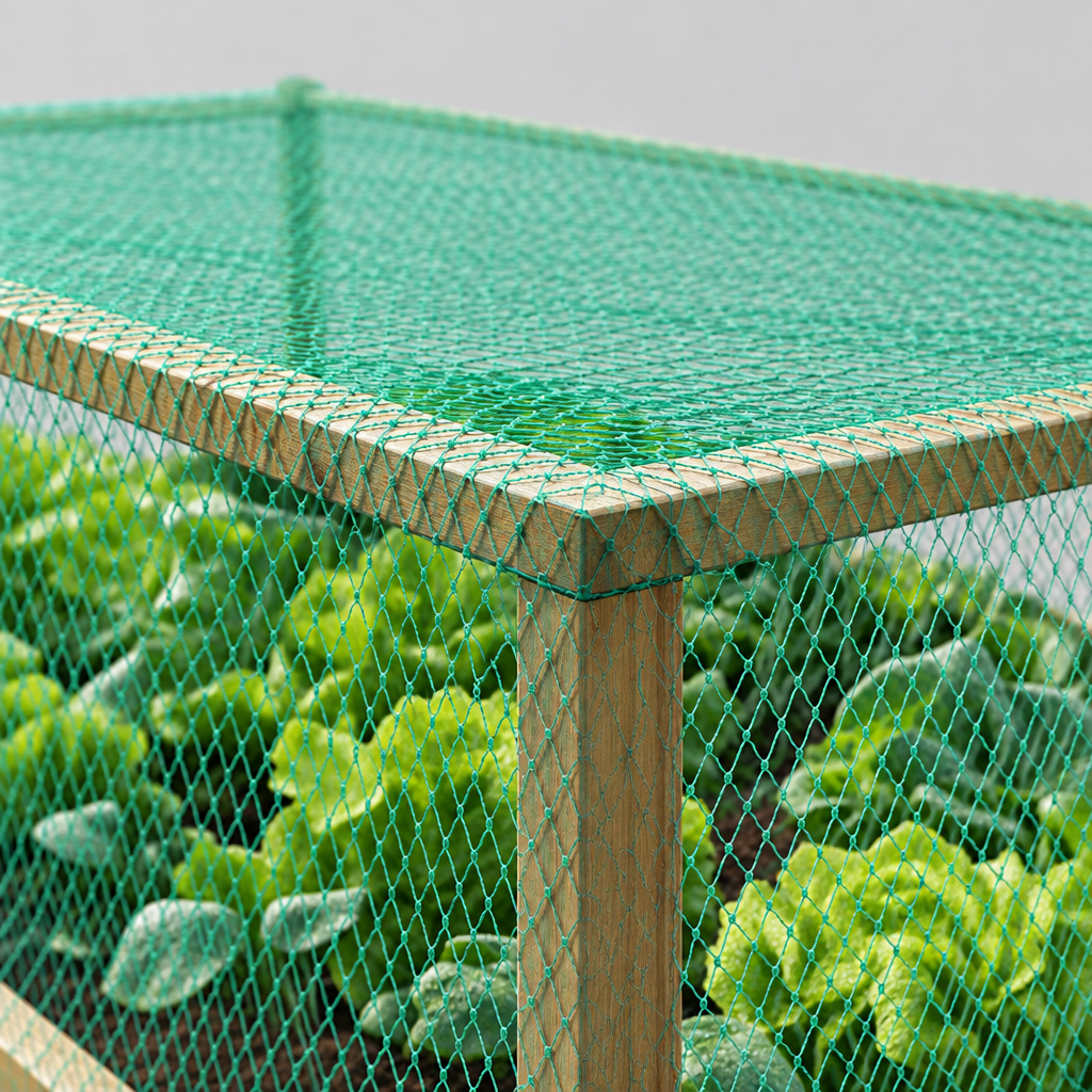13 x 33 ft Bird Netting for Gardens, Green PE Mesh
