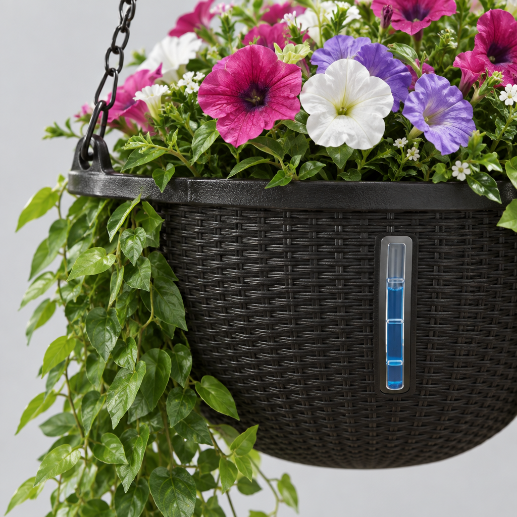 Self-Watering Hanging Planters, 4 Pack (2 x 2 Pack)