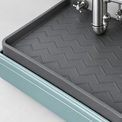 Silicone Under Sink Mat and Cabinet Liner, Dark Gray