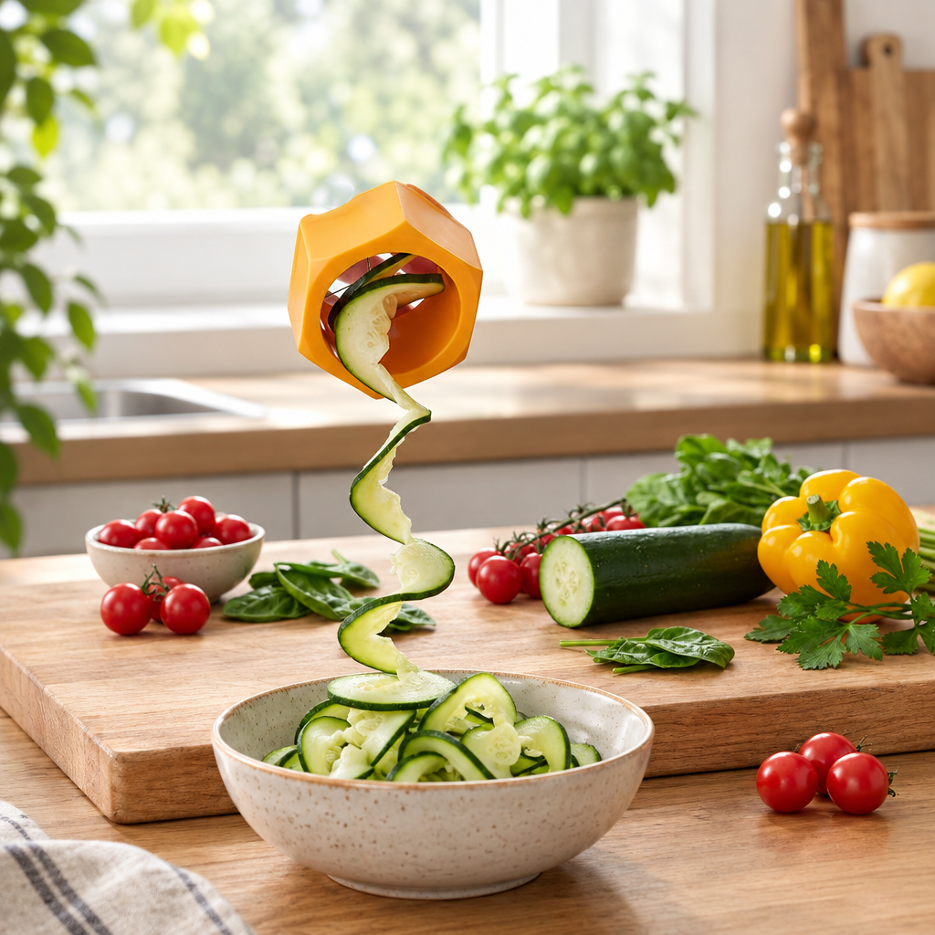 Spiral Vegetable Cutter and Cucumber Slicer