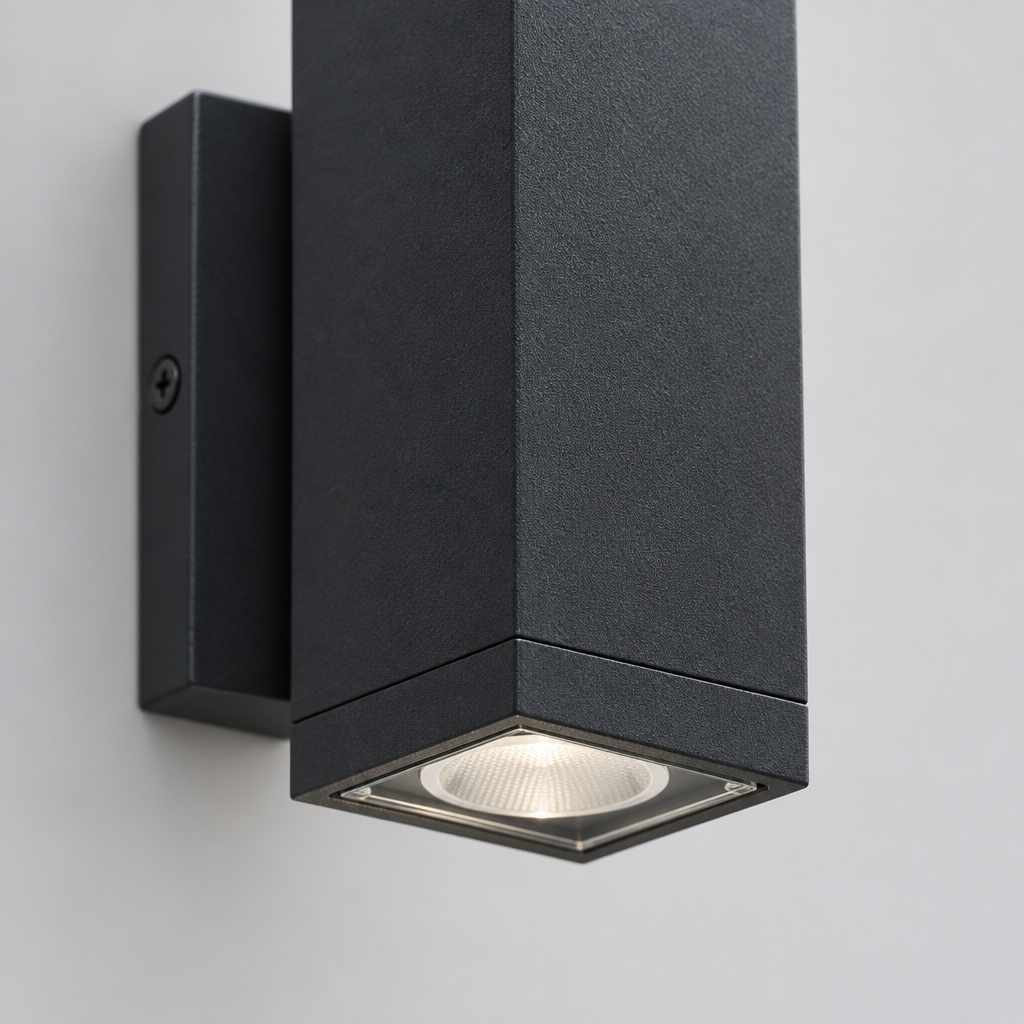 14 in Outdoor Wall Sconce, 2-Pack, Matte Black