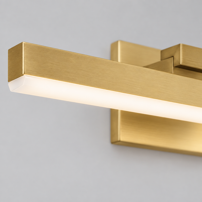 16 in Cordless LED Vanity Light, Gold, Dimmable