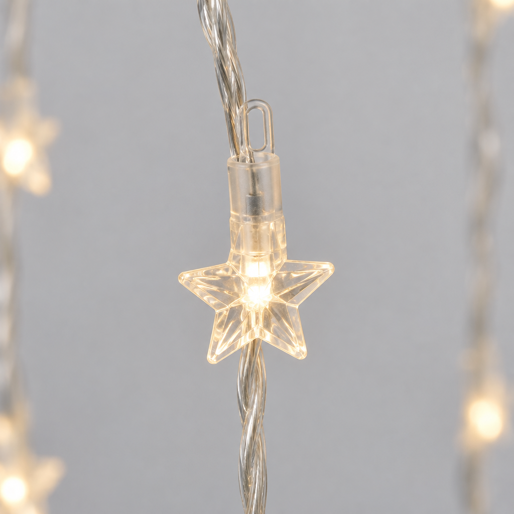 300 LED Curtain String Light, 9.8 ft, Warm White