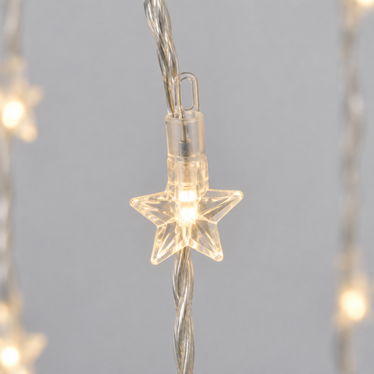 300 LED Curtain String Light, 9.8 ft, Warm White