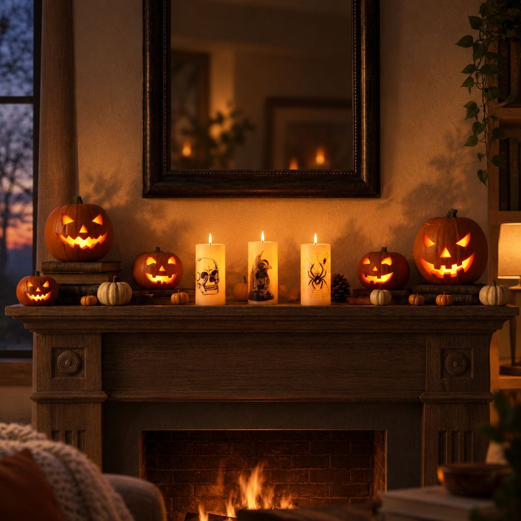 3 Pack Halloween Flameless Candle Lamps