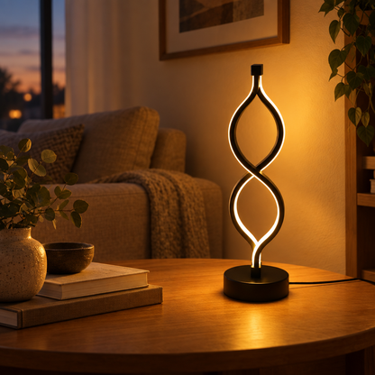 Wave Shaped USB Desk Lamp, 3 Color