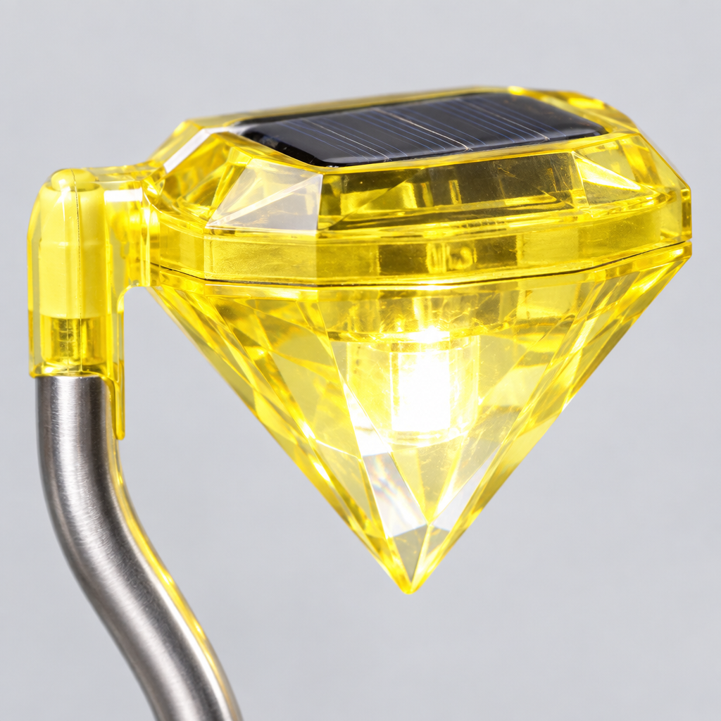4 Pack Diamond Solar Garden Stake Lights, IP65