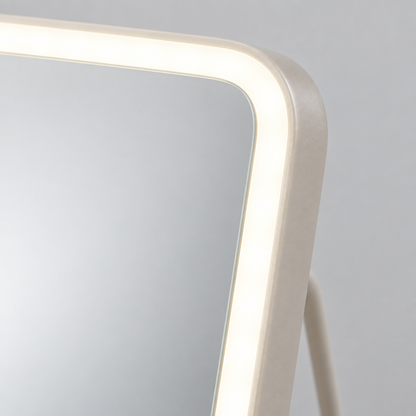 Lighted Makeup Mirror, 5.98 x 8.62 in, 40 LED, White