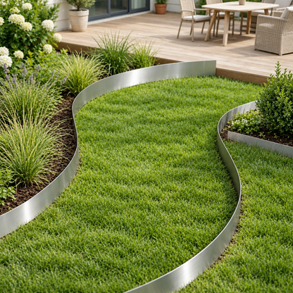5 Pack Steel Landscape Edging, 39 x 4 in, Bendable