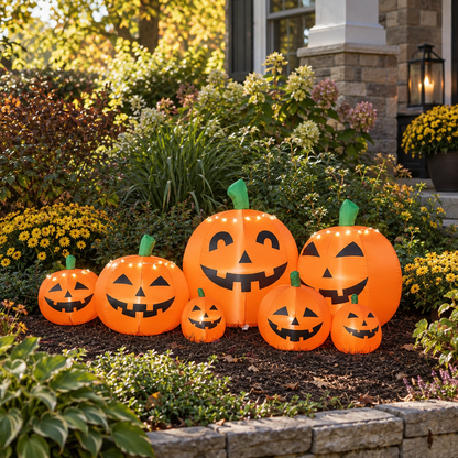 7 ft Inflatable Pumpkin Halloween Yard Decoration