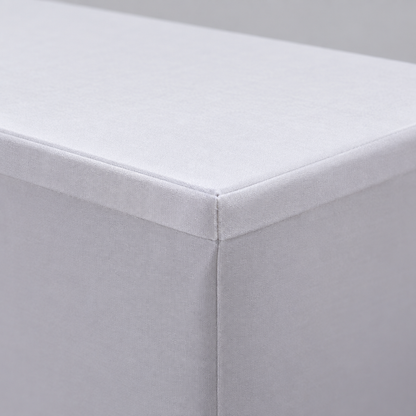 10 Pack Fitted Stretch Table Covers for 6 ft Tables, White