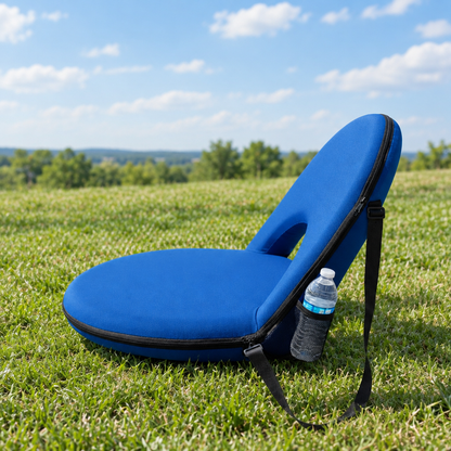 6 Position Reclining Stadium Seat, 21 in Wide, Royal Blue