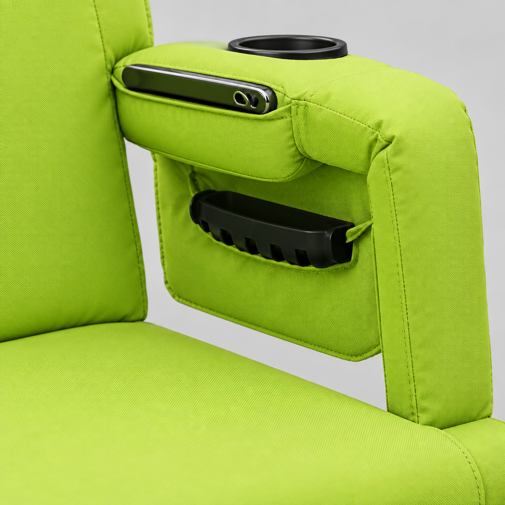 Reclining Stadium Seat with Back Support, 21 in Wide