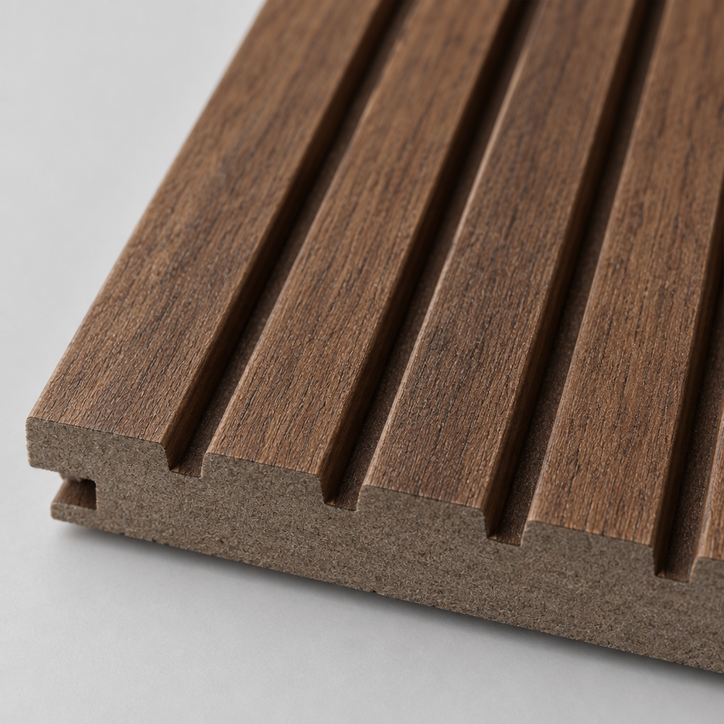 Walnut Wood Slat Acoustic Wall Panels, 4 Pack